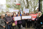 Protest about the loss of the 84 bus route to Potters Bar from Barnet