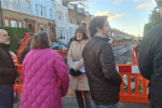 Theresa Villiers MP meets Salisbury Road residents to discuss roadworks