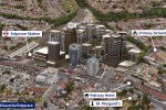 Image from website of Save Our Edgware campaign showing what proposed tower blocks might look like