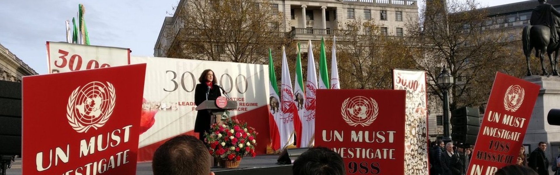 Villiers at Iran rally