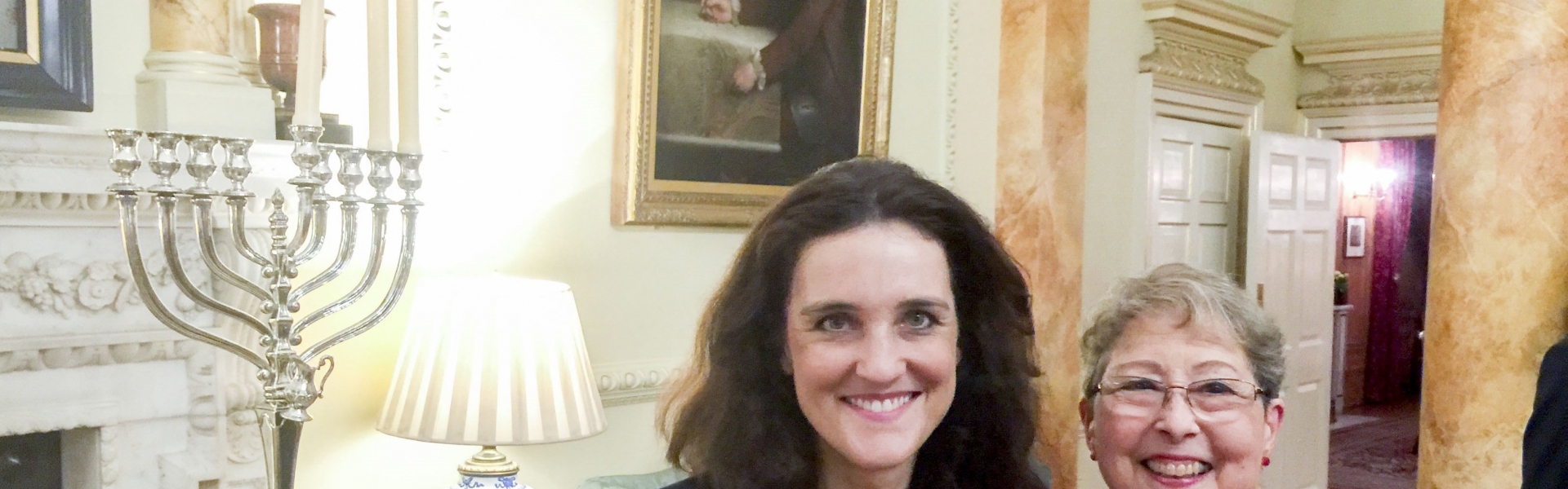 Theresa Villiers attends Chanukah at Downing Street