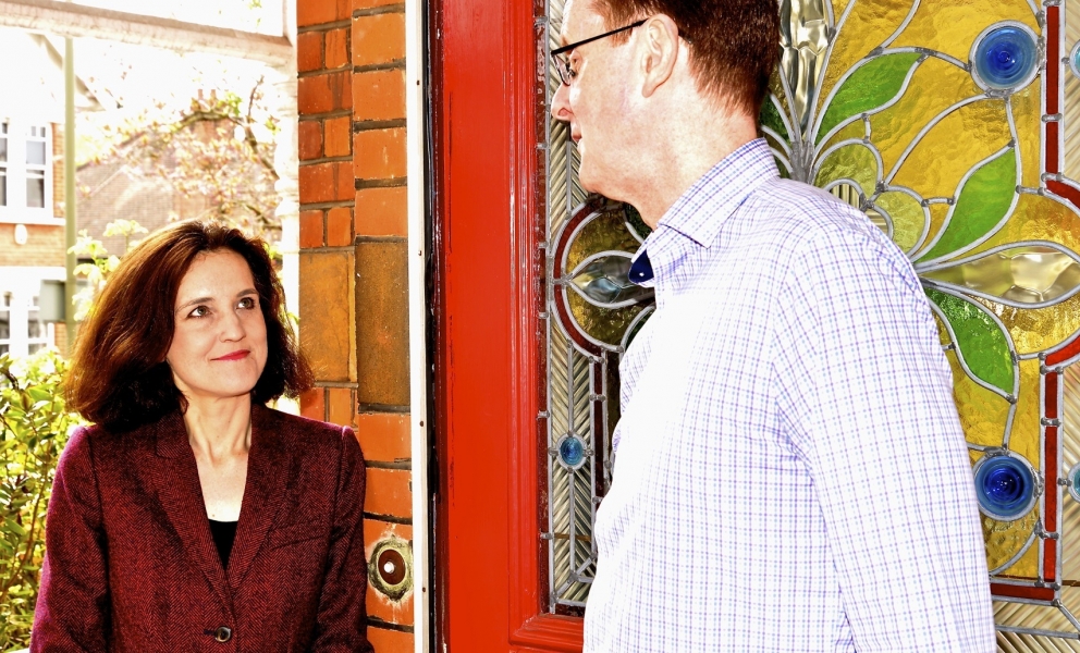 Theresa Villiers campaigning