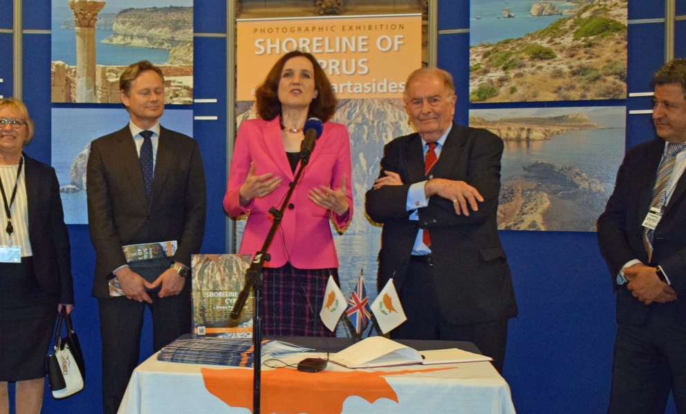 Theresa Villiers Cyprus event
