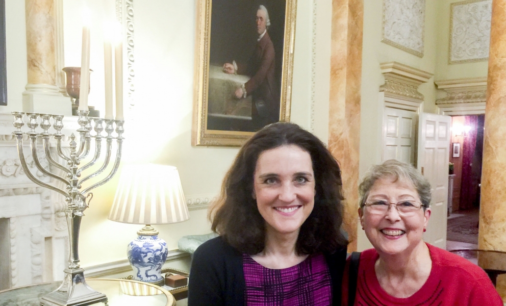 Theresa Villiers attends Chanukah at Downing Street