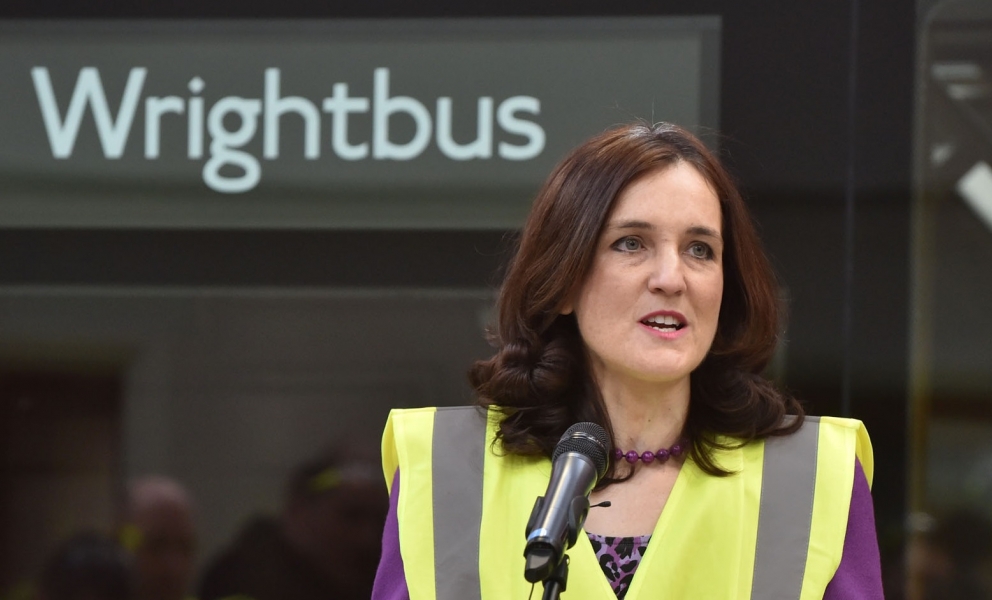 Theresa Villiers visits bus factory