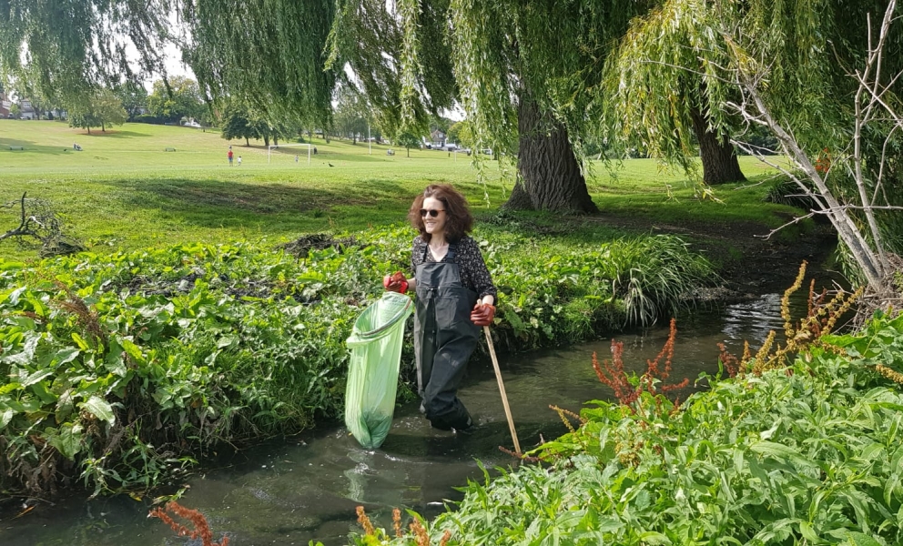 Villiers takes on litter clean-up
