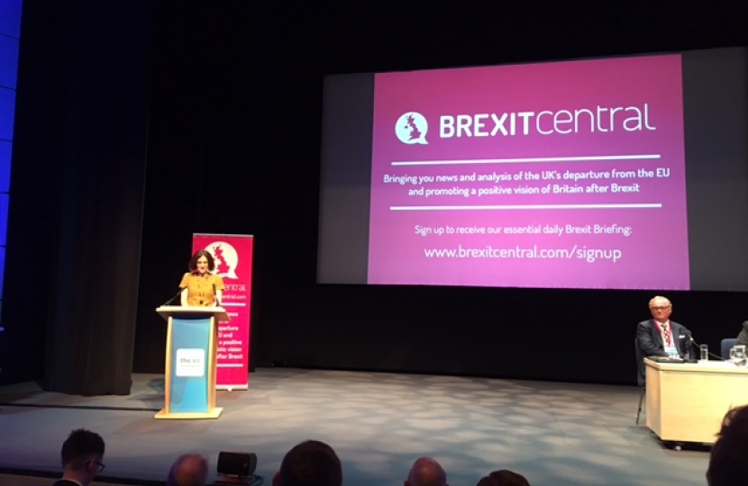 Theresa Villiers at Brexit Central fringe meeting