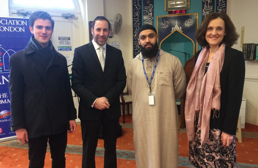 Theresa Villiers North Finchley Mosque