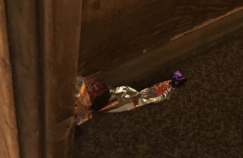 Crunchie wrapper dropped in Parliament