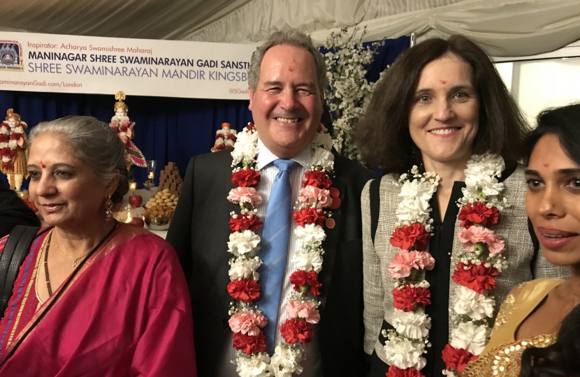 Theresa Villiers celebrates Diwali