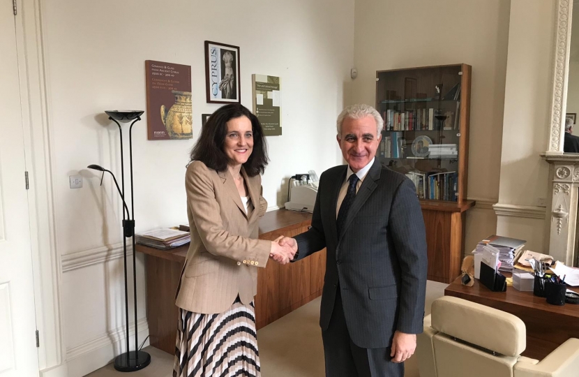 Theresa Villiers meets Cyprus High Commissioner
