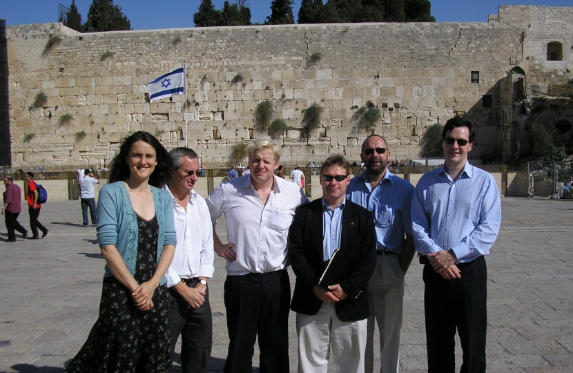 Theresa Villiers visit to Israel in 2004.