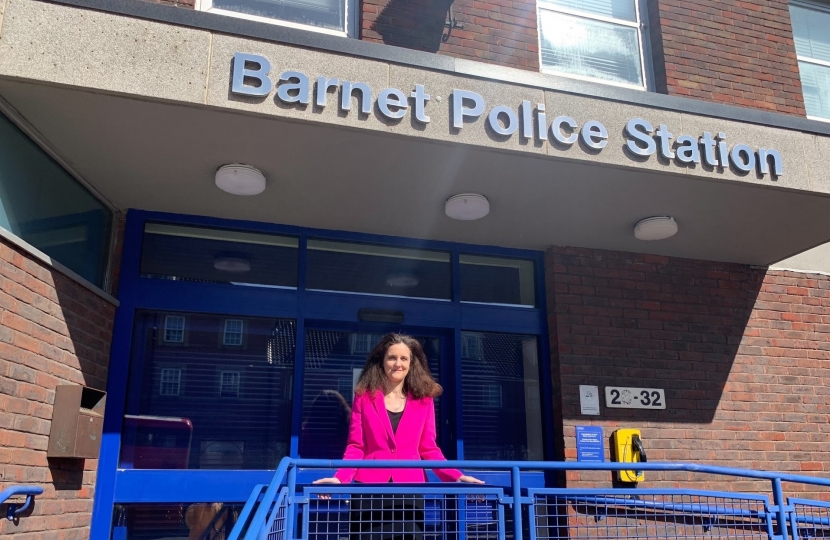Theresa Villiers campaigns to save Barnet Police Station