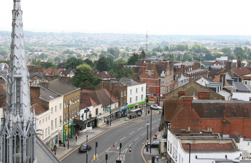 View over Barnet High Street