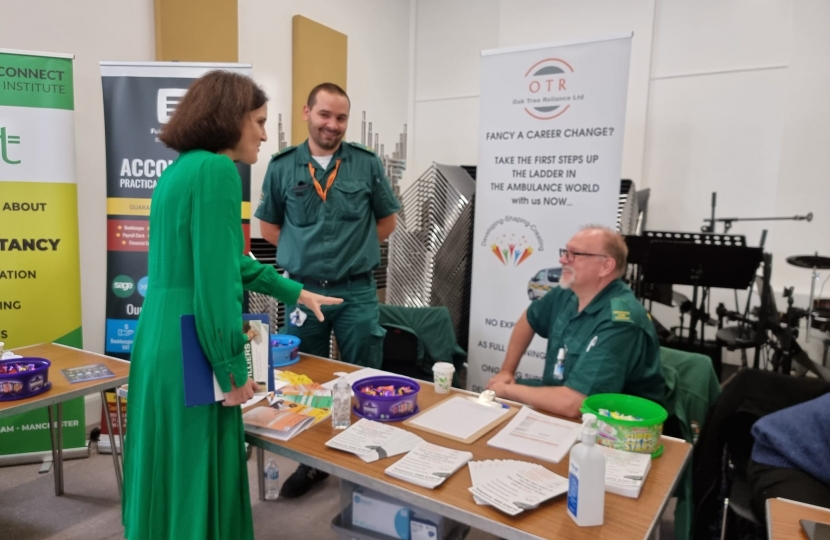 Theresa Villiers hosting a skills and apprenticeships fair