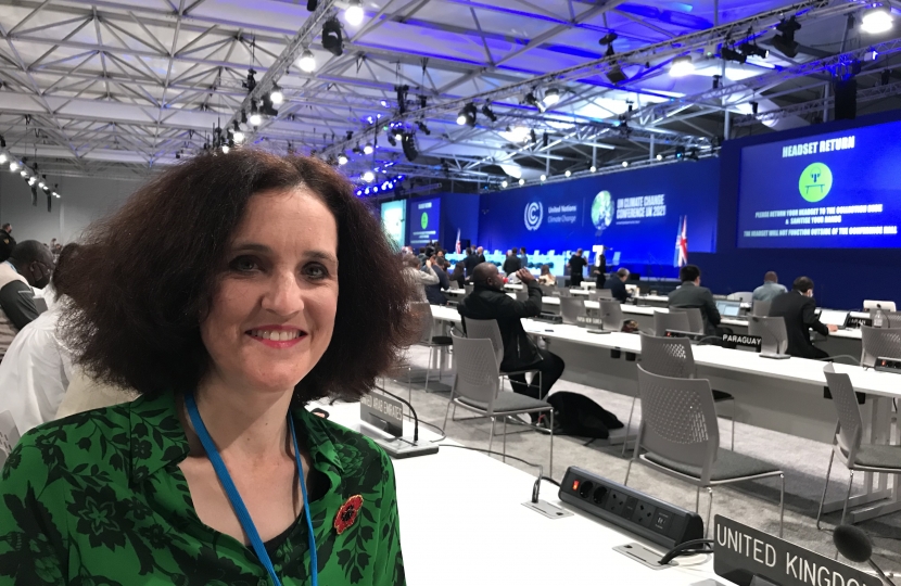 Theresa Villiers attends COP26 summit as part of the UK Parliamentary delegation