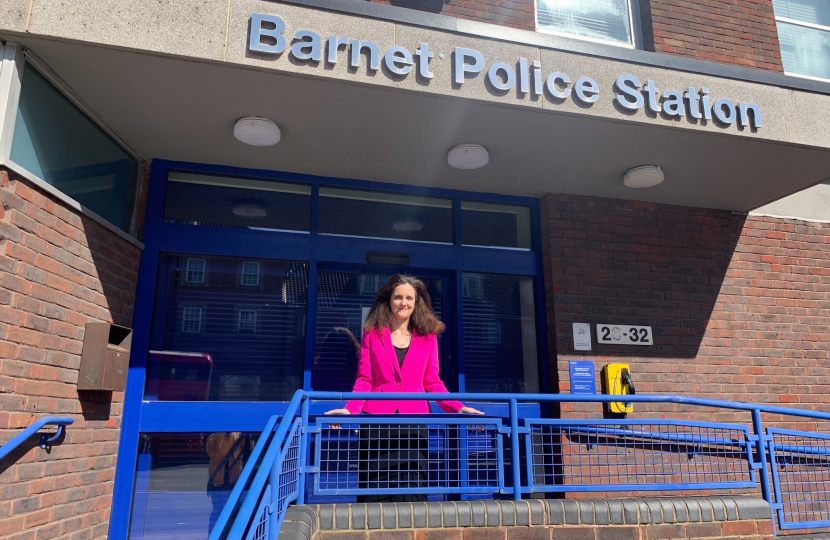 Theresa Villiers campaigning to save Barnet Police Station