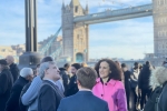 Theresa Villiers leads a rally at City Hall against the Mayor's plans to close suburban station car parks