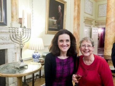 Chanukah at Downing Street with Theresa Villiers MP