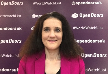 Theresa Villiers MP at the launch of the Open Doors World Watch List 2021