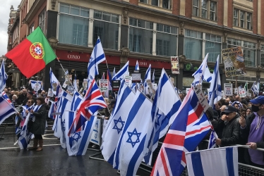 Pro-Israel rally attended by Theresa Villiers