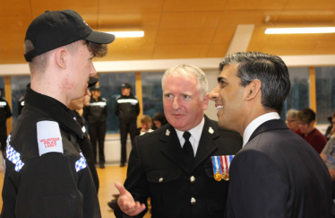 Rishi Sunak meets police cadets