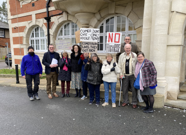 Residents protest about plans for 2400 flats at North London Business Park